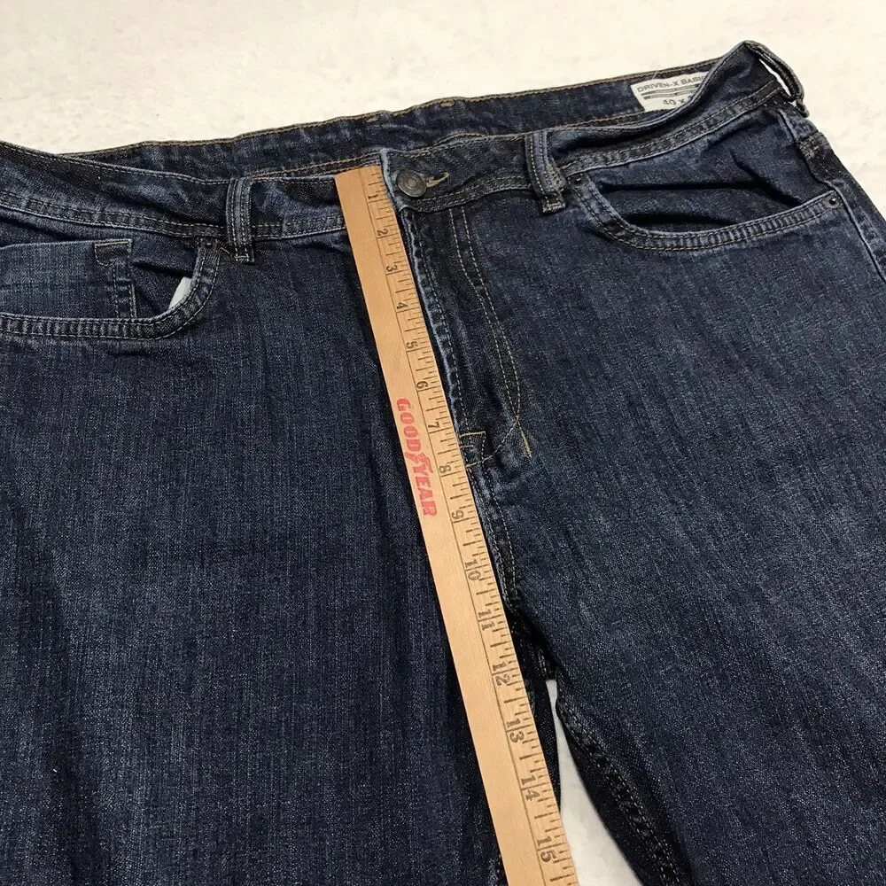 BUFFALO DAVID BITTON Driven-X Basic Jean Men 40x31 Straight Stretch Dark Wash